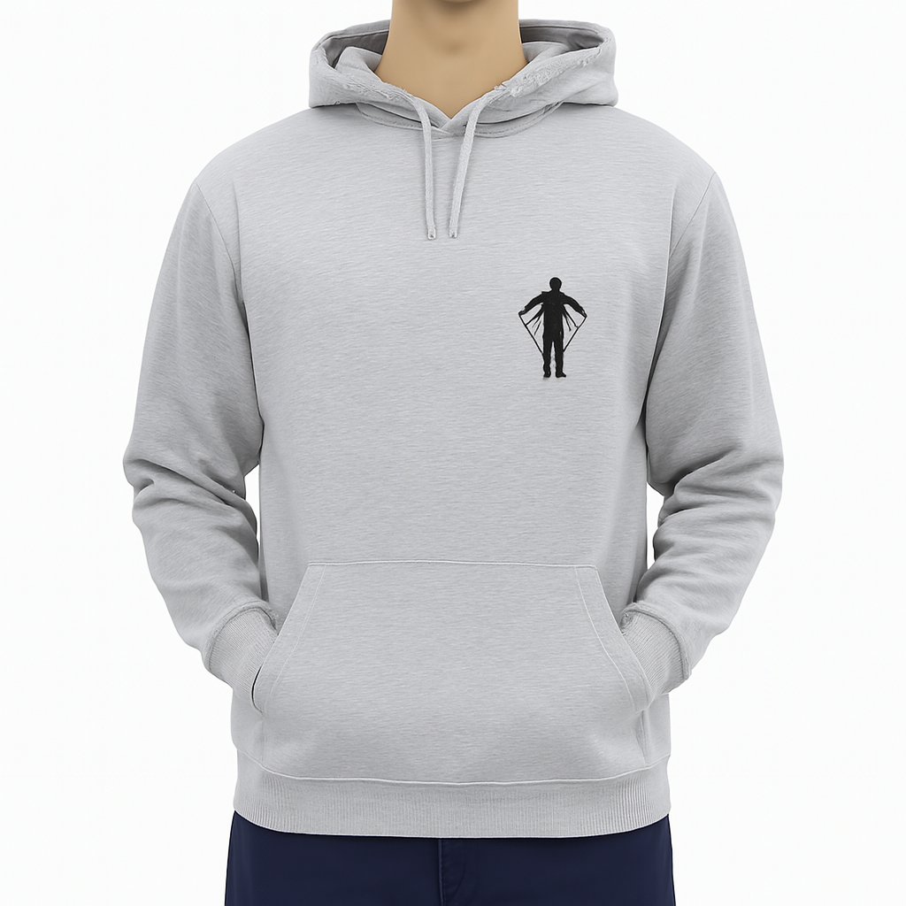 Winter Collection Full Grey Hoodie  Printed For Men And Boys (All Size)