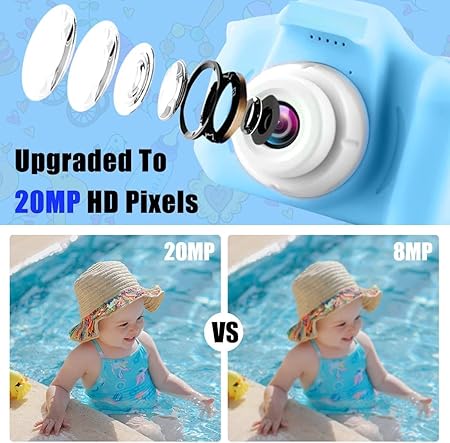 Children Mini Digital Camera Can Take Pictures Video Small Sir Toys | Kids Camera, Digital Video Camera for Kids, Christmas Birthday Gift for Boys & Girls - Random colors