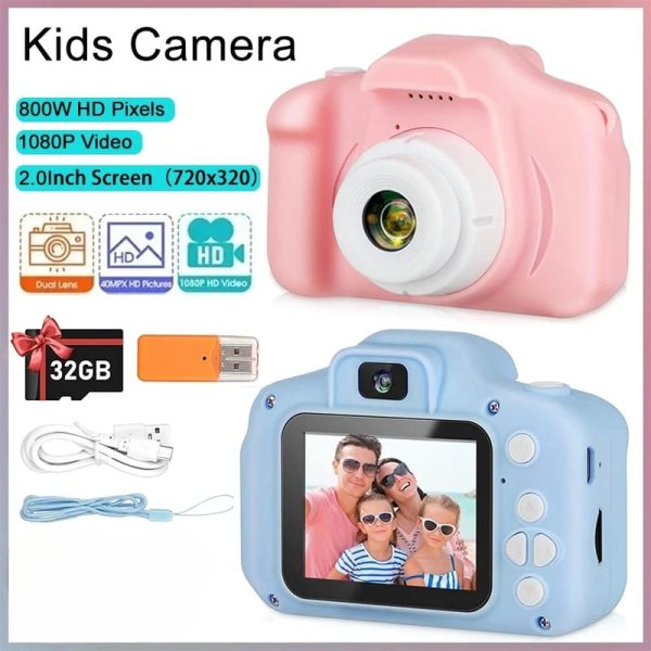 Children Mini Digital Camera Can Take Pictures Video Small Sir Toys | Kids Camera, Digital Video Camera for Kids, Christmas Birthday Gift for Boys & Girls - Random colors