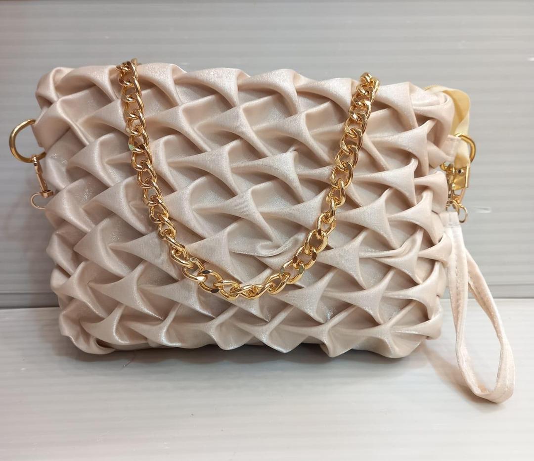 Luxe Twist Satin Clutch Bag