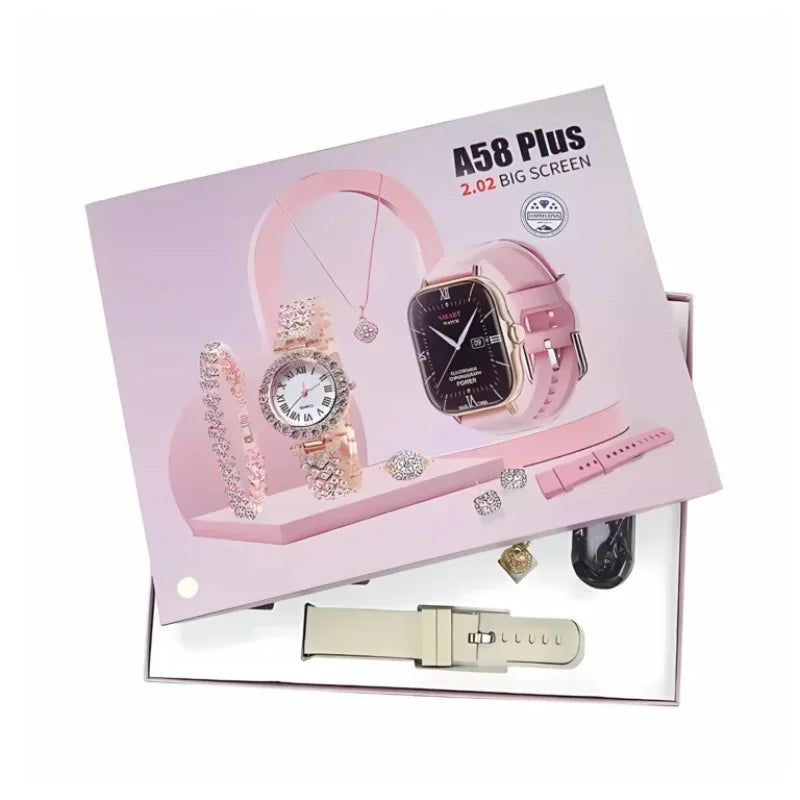 A58 Plus 6-in-1 Women’s Smartwatch | Stylish Fitness Tracker Perfect Gift Idea Smartwatch for women gift