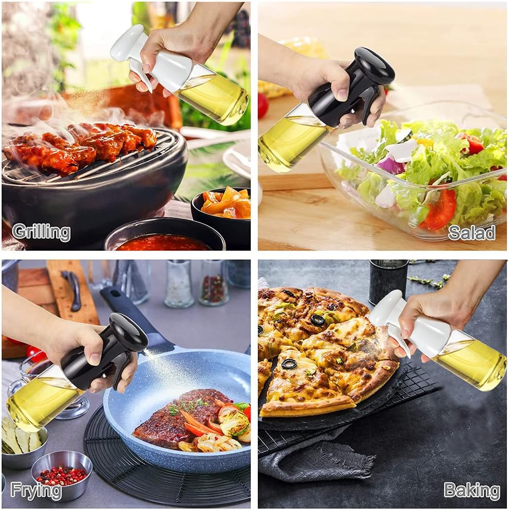 Plastic Glass Kitchen Cooking Spray Bottle |200 ML | BBQ Olive Oil Sprayer & Vinegar Spray Bottle 200 ML Spray Bottle