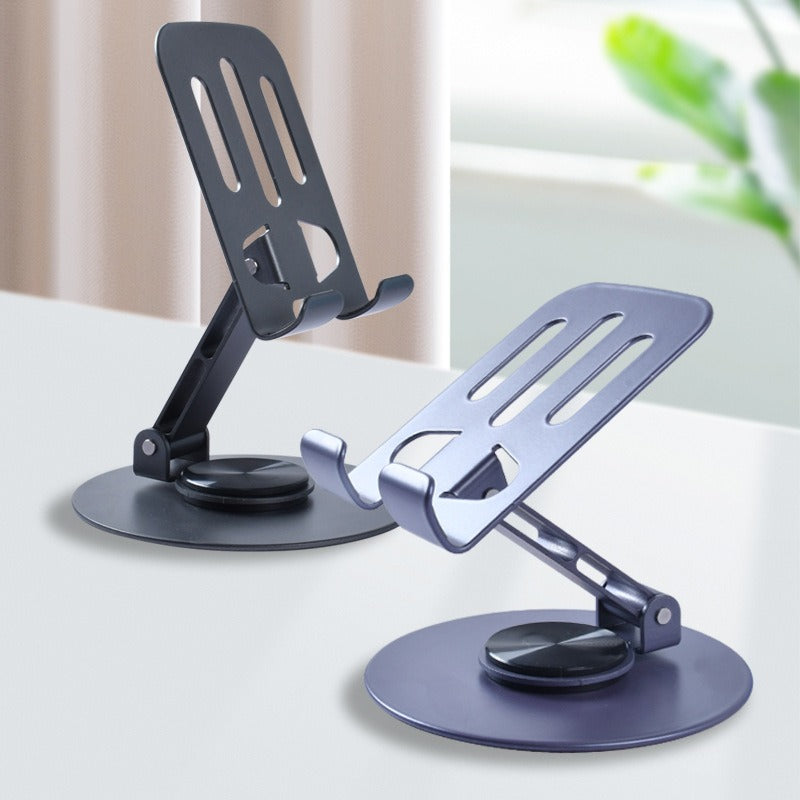 Multi-Angle 360° Rotating Metal Phone & Tablet Stand | Foldable, Universal & Elegant Smart Metal Stand