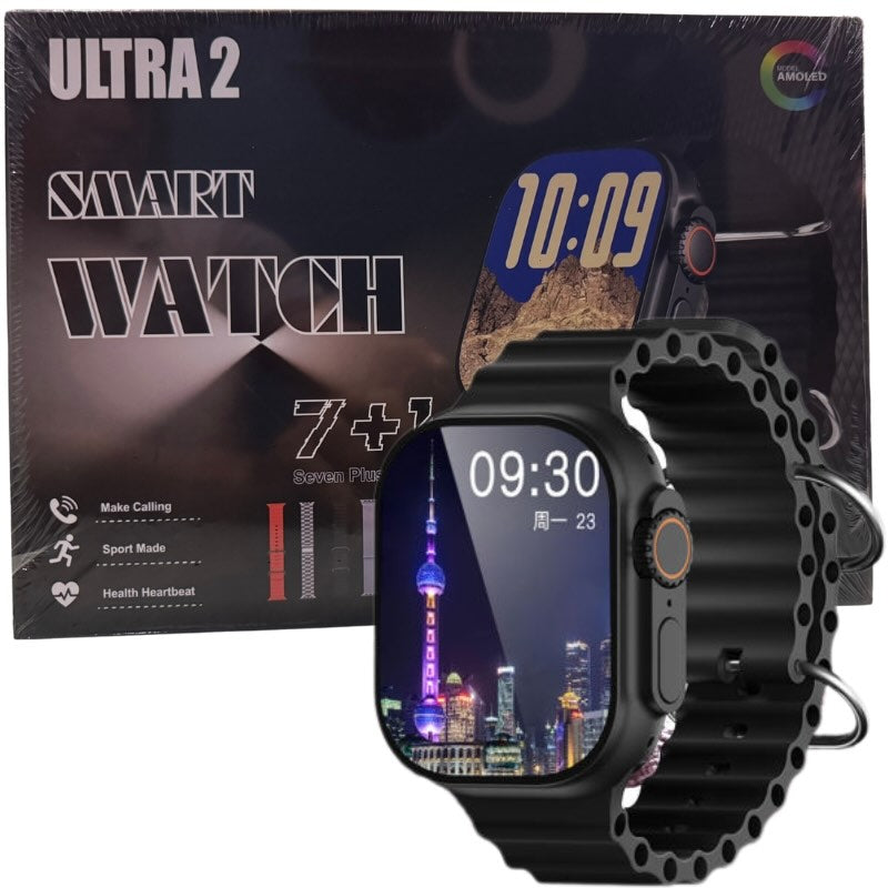 Ultra 2 Smart Watch 7 Straps Edition | Bluetooth Call Fitness & Health Tracker Smart style, fitness, and flexibility