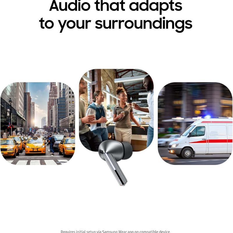 Samsung Galaxy Buds 3 Pro | BLACK | ANC Wireless Bluetooth Earbuds with Adaptive AI & Immersive Sound Smart Galaxy Buds 3 Pro