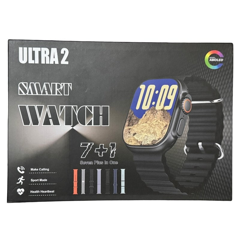 Ultra 2 Smart Watch 7 Straps Edition | Bluetooth Call Fitness & Health Tracker Smart style, fitness, and flexibility
