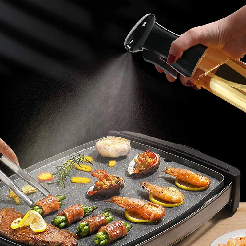 Plastic Glass Kitchen Cooking Spray Bottle |200 ML | BBQ Olive Oil Sprayer & Vinegar Spray Bottle 200 ML Spray Bottle